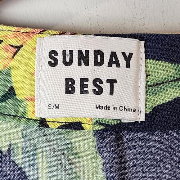 Aritzia Sunday Best Aitken Kimono S/M Floral Open Front Longline Boho Flowy - Picture 8 of 10